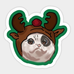 Cat Christmas Sticker